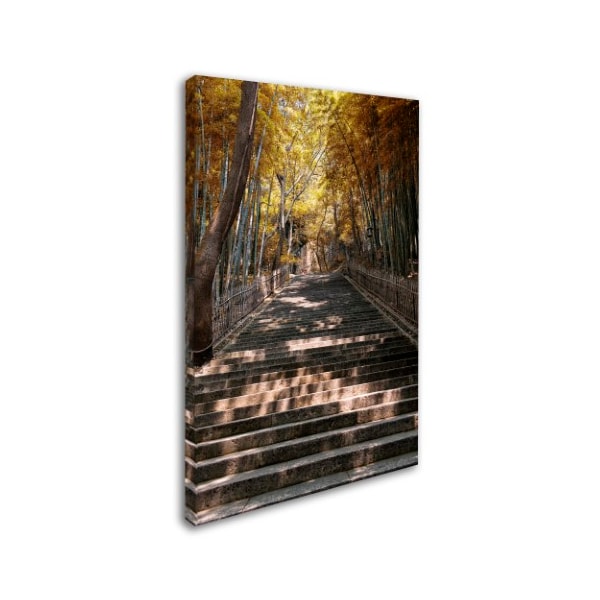 Philippe Hugonnard 'Autumn Stairs' Canvas Art,16x24